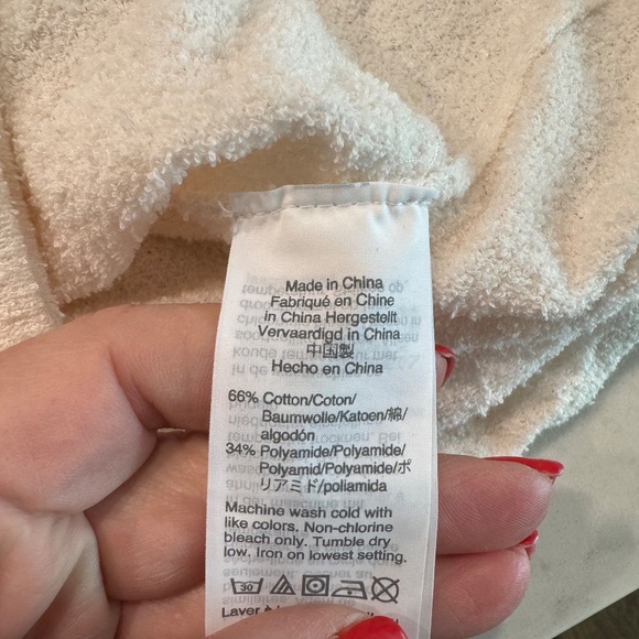 MADEWELL tie front short sleeve Sweater XL worn once - Picture 3 of 3